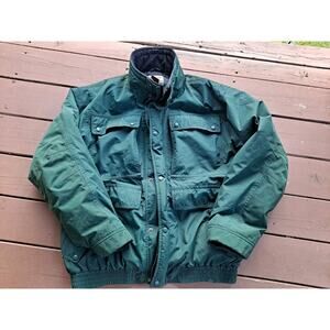 Vtg LL Bean Baxter State Parka Lined Jacket Coat Men’s Green Hooded USA